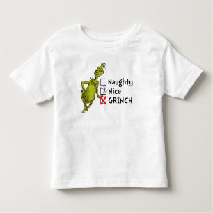 Naughty, Nice eller Grinch Quote T Shirt