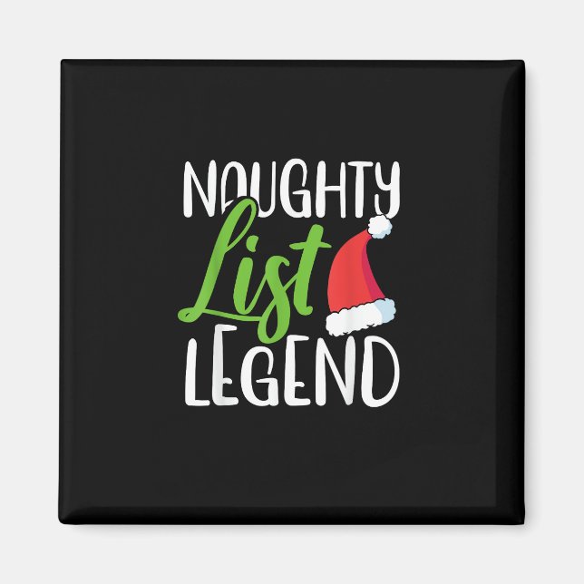 Naughty Nice Holiday List Funny Seasonal Humor  Magnet (Framsidan)