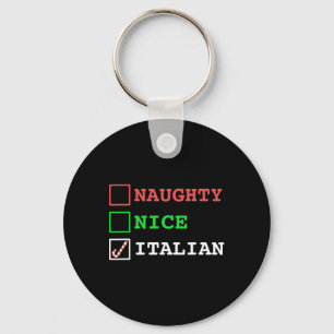 Naughty Nice Italiano Julafton Italien Jo Nyckelring