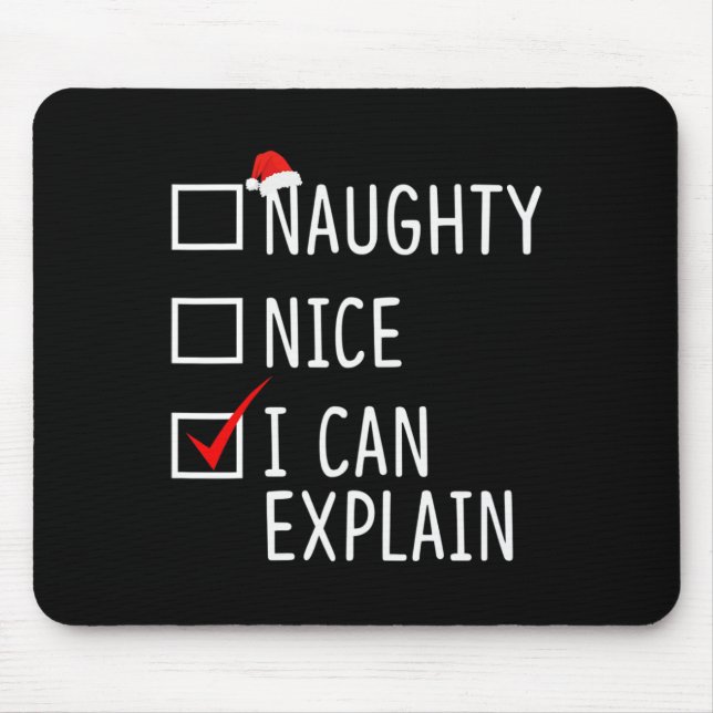 Naughty Nice, jag kan förklara den fantastiska jul Musmatta (Framsidan)