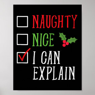 Naughty Nice, jag kan förklara en fin jullista Poster