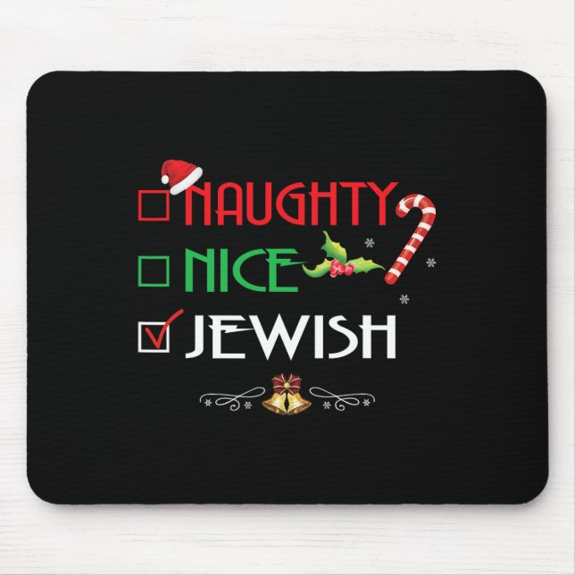 Naughty Nice Jewish Group Matching julklappar Musmatta (Framsidan)