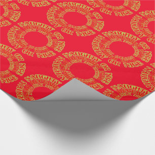Naughty Nice-julen 25 december Mjölk Cookies Presentpapper