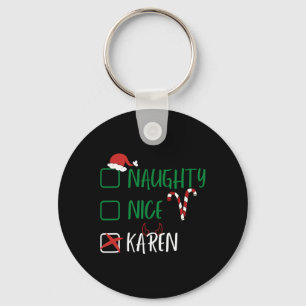 Naughty Nice Karen-jultomten med Nyckelring