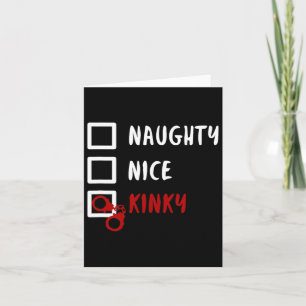 Naughty Nice Kinky-jullista - handklovar Kort