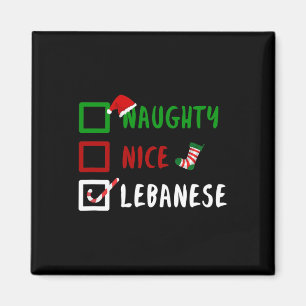 Naughty Nice Libanese Lundny Libanesisk jul Sant Magnet