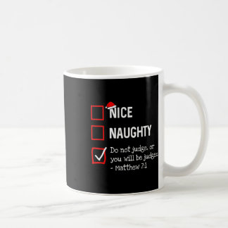 Naughty Nice List Lusnyj Religiösa Christian Krist Kaffemugg