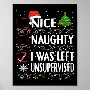 Naughty Nice-listan Lämnades Manar Kvinnor utan ti Poster