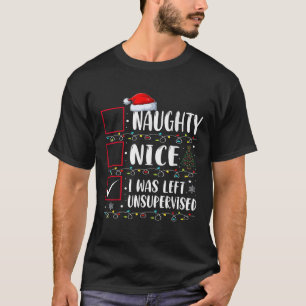Naughty Nice-listan Lämnades Manar Kvinnor utan ti T Shirt