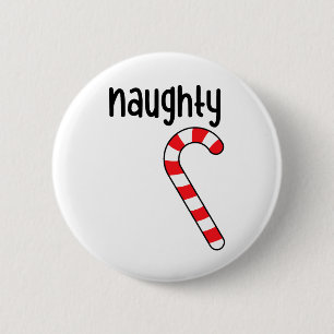 Naughty Nice Matching Par jul Pajamas Knapp