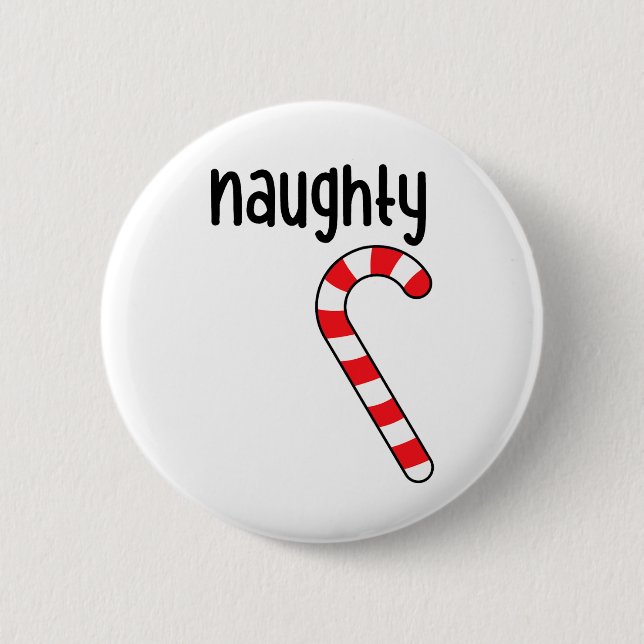 Naughty Nice Matching Par jul Pajamas Knapp (Framsida)