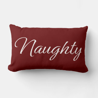 naughty nice pillow lumbarkudde