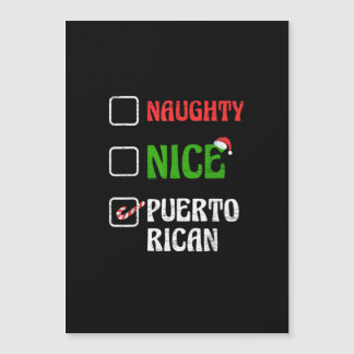 Naughty Nice Puertorican Santa Holiday Sweet 
