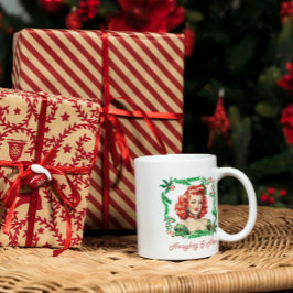 Naughty & Nice Retro-Pinupet Kaffemugg