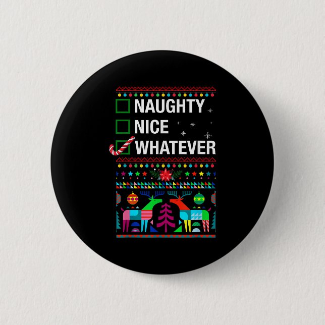 Naughty Nice Spelar ingen roll, Coola Julfusk cita Knapp (Framsida)