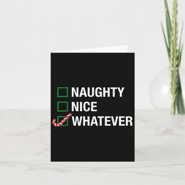 Naughty Nice Spelar ingen roll, Coola Julfusk cita Kort (Framsida)