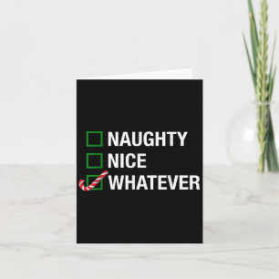 Naughty Nice Spelar ingen roll, Coola Julfusk cita Kort