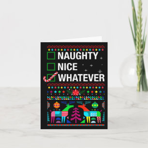 Naughty Nice Spelar ingen roll, Coola Julfusk cita Kort