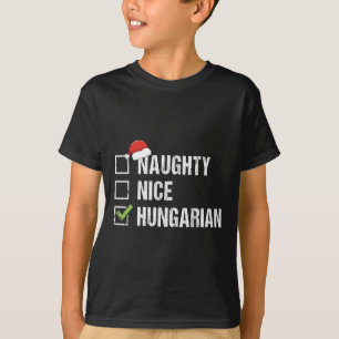 Naughty Nice Ungerns jultomte Gif T Shirt