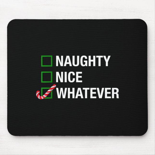 Naughty Nice Whatever, Cool Christmas Funny Quotes Musmatta (Framsidan)