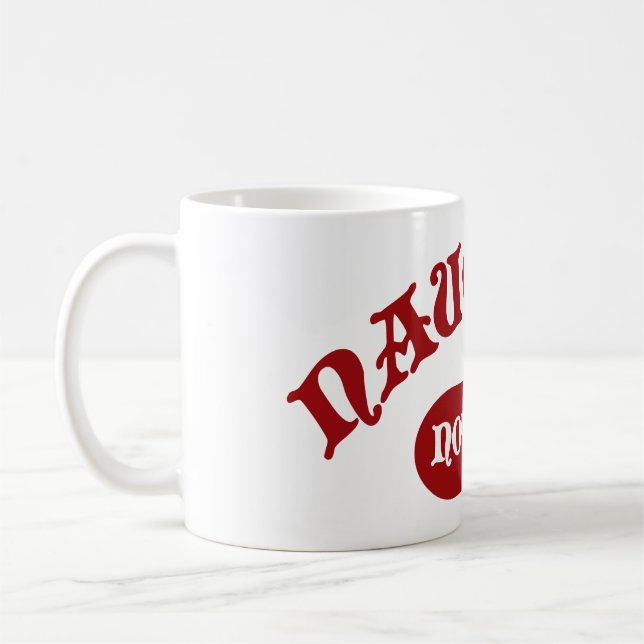 Naughty Not Me Lundny Helgdag jultomten Kärlek Kaffemugg (Vänster)