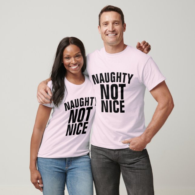 NAUGHTY NOT NICE, Lusnyt T-Shirts (Unisex)