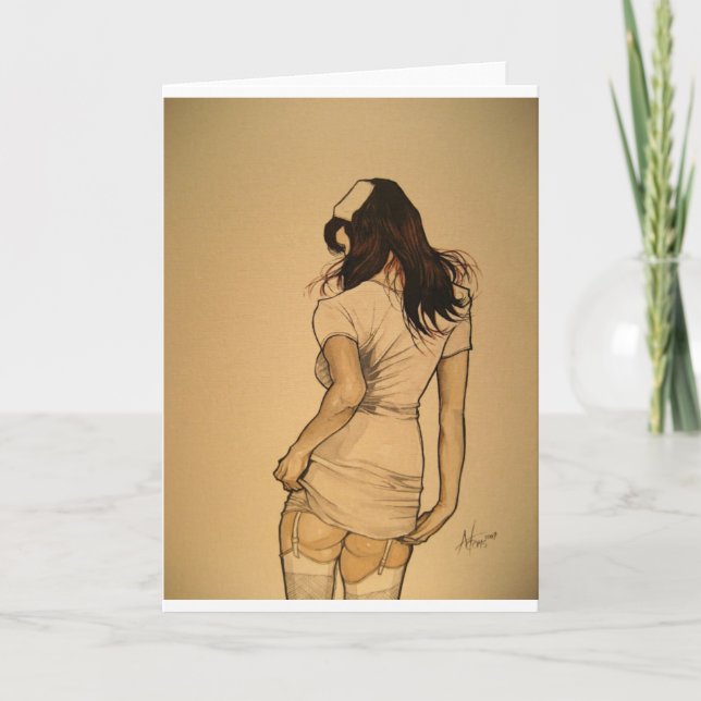 Naughty Nurse Kort (Framsida)