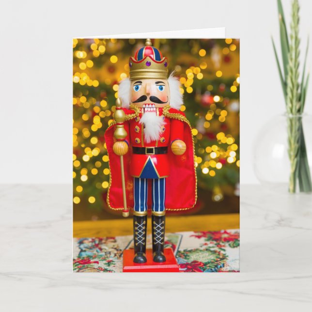 Naughty Nutcracker Personlig Helgkort (Framsida)