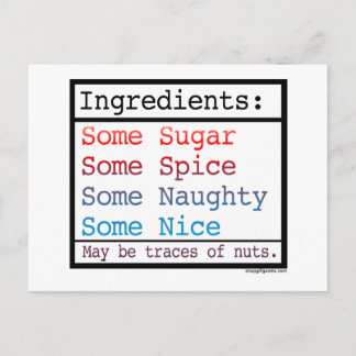 Naughty och Nice Helg Vykort