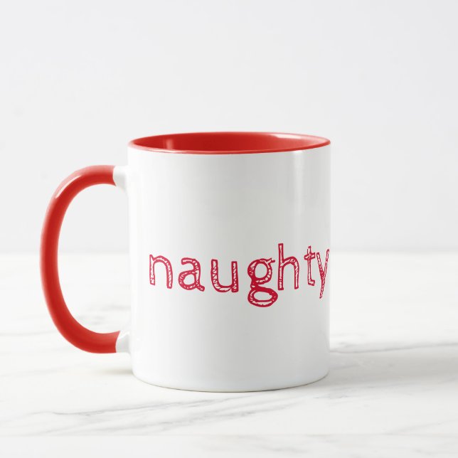 Naughty och Nice Mugg (Vänster)