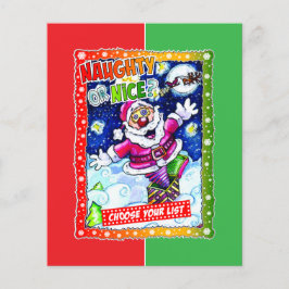 Naughty or nice, choose your list flygblad