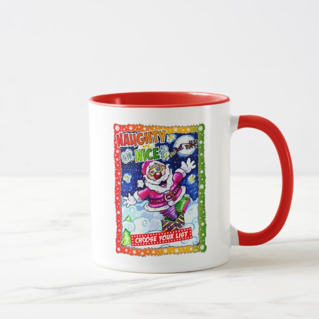 Naughty or nice, choose your list mugg (Höger)