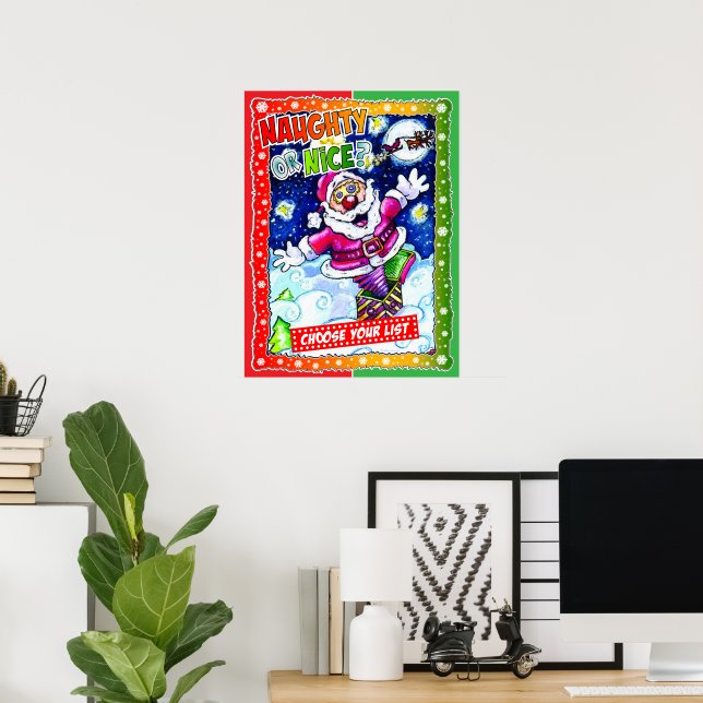 Naughty or nice, choose your list poster (Hemmakontoret)