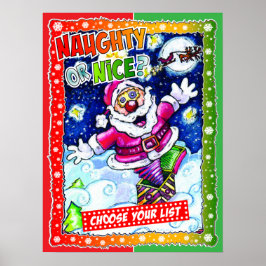 Naughty or nice, choose your list poster
