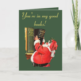 Naughty or Nice Lists Christmas Fun Vector Ar Kort