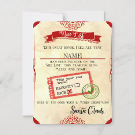 Naughty or Nice-rapport - chelsamrl Julkort