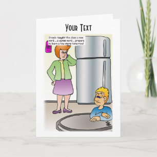 Naughty Ord-mappat gratulationskort Kort