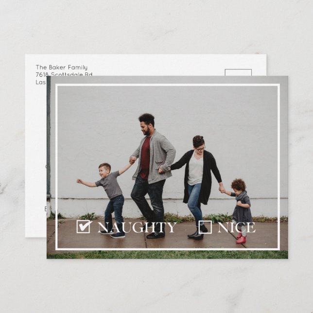 Naughty Photo Helg Vykort (Fram/baksida)