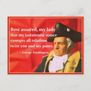 Naughty Presidential Valentine: Isolationism Helg Vykort
