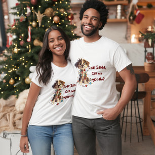 Naughty Puppy Santa Negotiations T Shirt