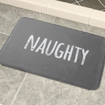 Naughty Quote Chalkboard Grått and White Funny