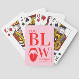 Naughty Rosa Red Valentines day Card Casinokort
