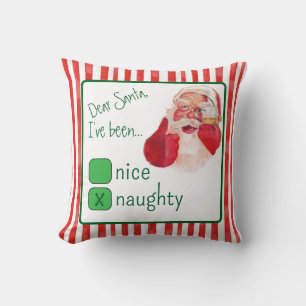 Naughty Santa Kudde