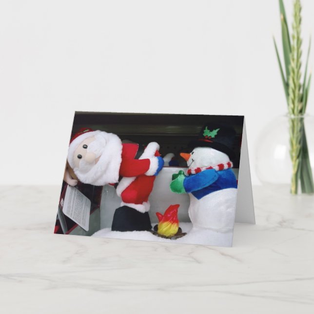 NAUGHTY SANTA ÖNSKEMÅL HELGKORT (Framsida)