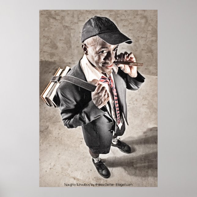"Naughty Schoolboy" av Andrew Gettler Poster (Framsidan)