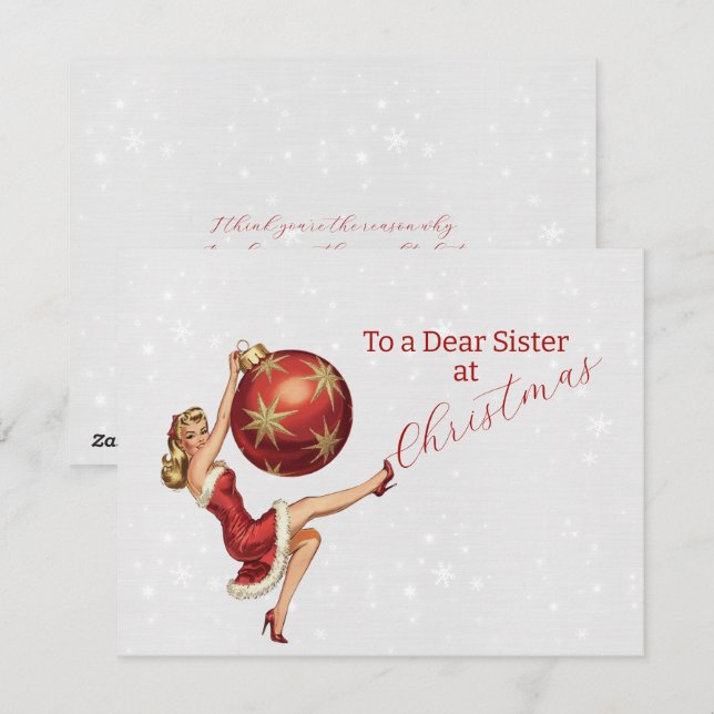 Naughty Sister-julkort Julkort (Fram/baksida)