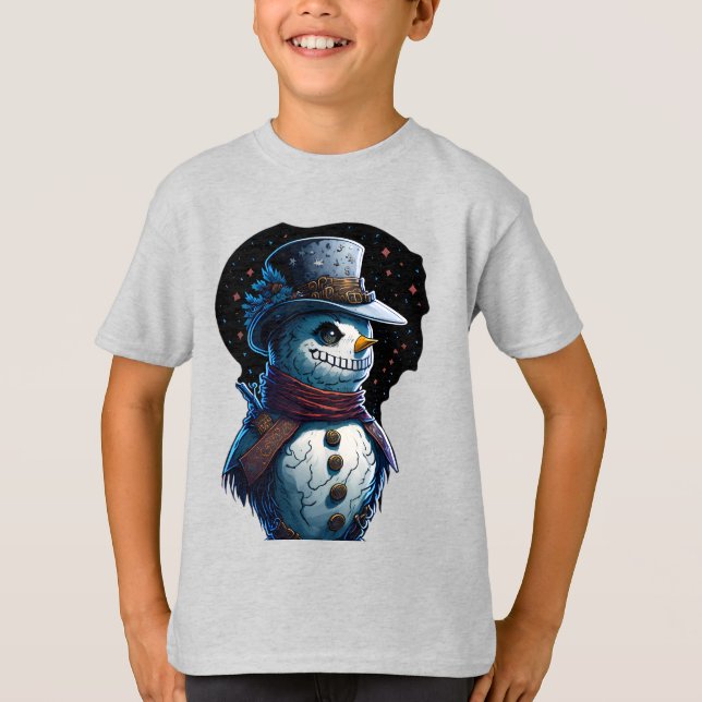 Naughty snögubbe t shirt (Framsida)