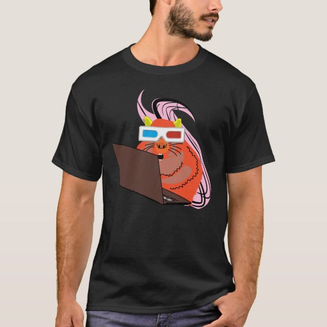 Naughty Squirrel #100 T Shirt (Framsida)