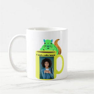 Naughty Squirrel #110 Human Coffee Kaffemugg