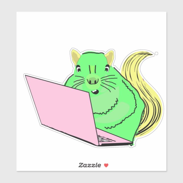 Naughty Squirrel #117 Klistermärken (Ark)